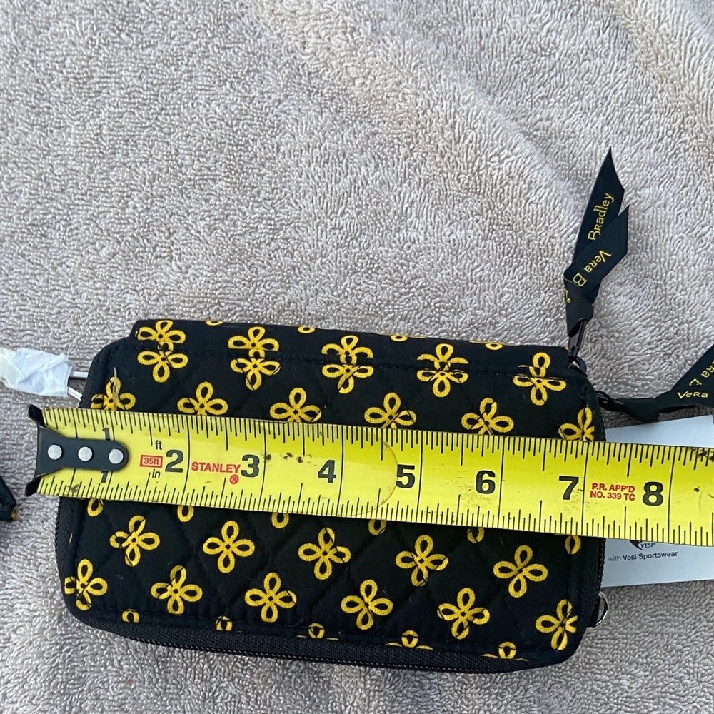 NWT Vera Bradley Quilted Crossbody with Yellow Floral Embroidery - Picture 8 of 10